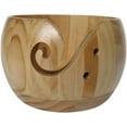 thumbnail image 1 of Wooden Yarn Bowl, Large Yarn Bowl for Knitting and Crochet, Handmade Round Yarn Knitting Crocheting Storage Organizer Holder for Knitting Lover, 6.69 x 3.15 inch, 1 of 4