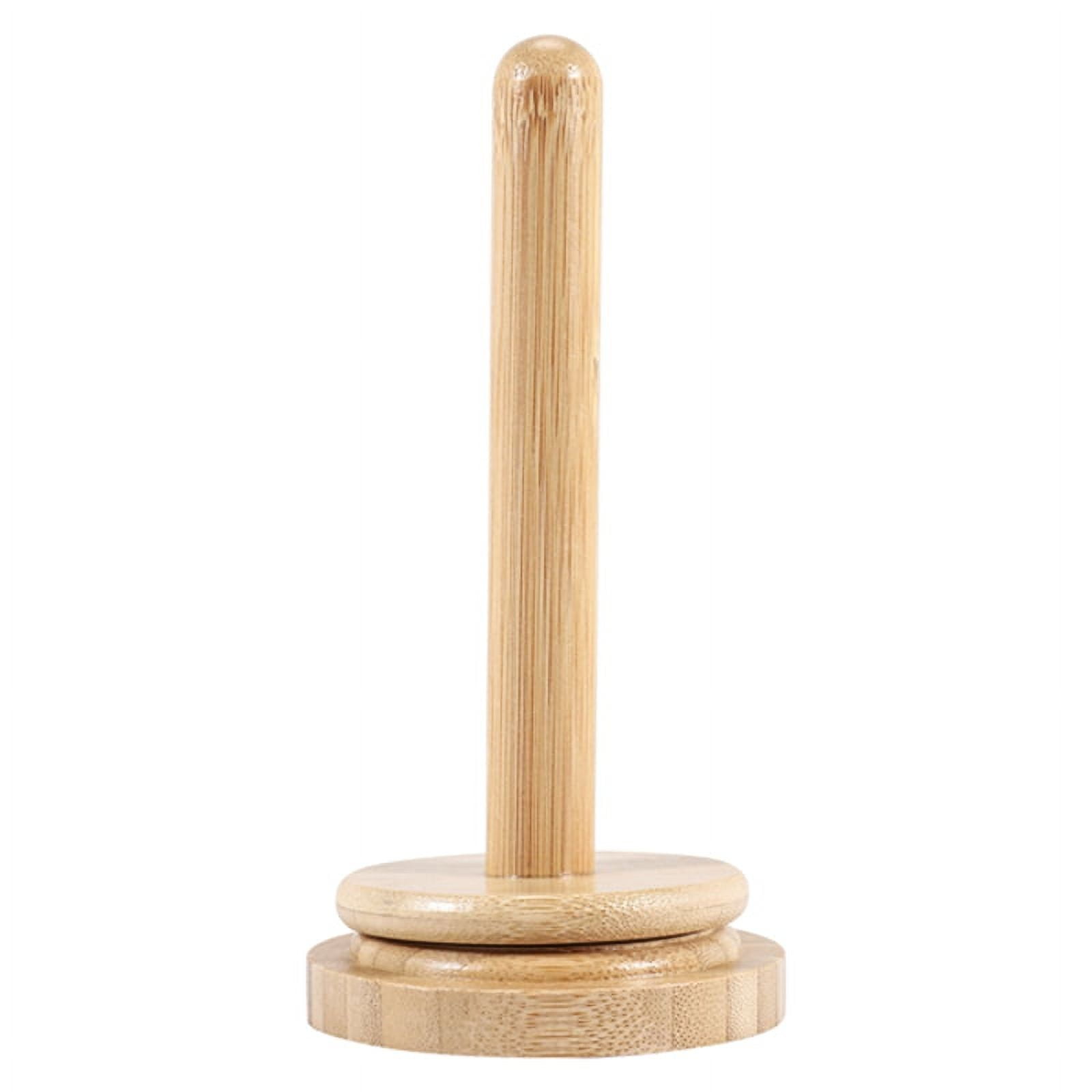 Wooden Yarn Holder Revolving Rack Vertical Yarn Storage Tissue Holder Wool Holder Yarn Winder for Crochet Knitting