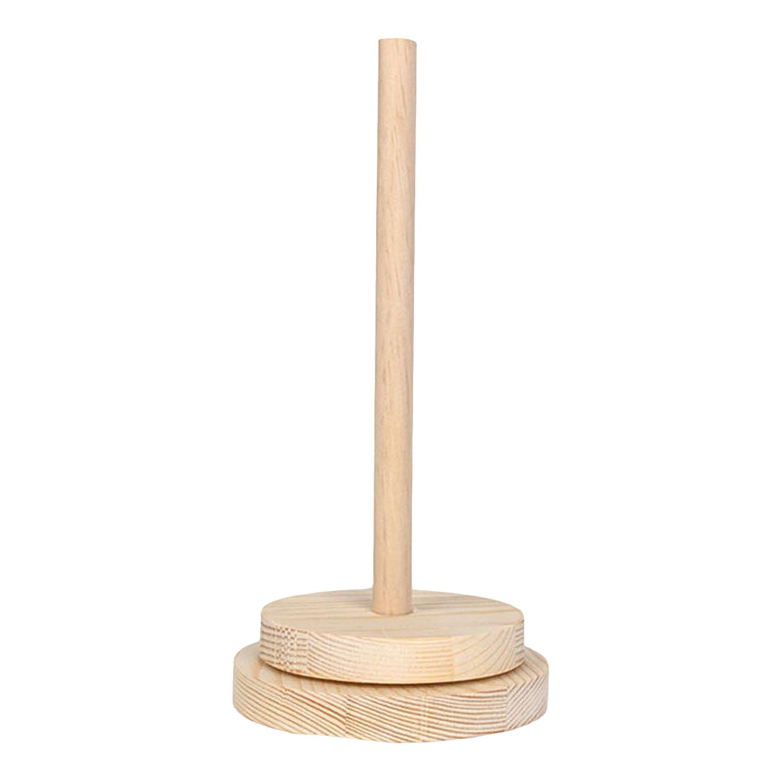 Wooden Yarn Holder, Revolving Yarn Rack Handcrafted Yarn Rolling Holder ...
