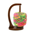 thumbnail image 1 of Wooden Yarn Holder for Crocheting, Upgrade Larger Size & Magnetic, Rotating Pendulum Yarn Ball Dispenser Stand, Yarn Spinner as Surprise Gift for Knitting Lovers (Walnut), 1 of 7