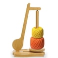 thumbnail image 1 of Wooden Yarn Holder with Magnetic Spinner for Knitting and Crocheting, Includes Phone Stand and Crochet Hook Storage,1 * Yarn Holder, 1 of 4