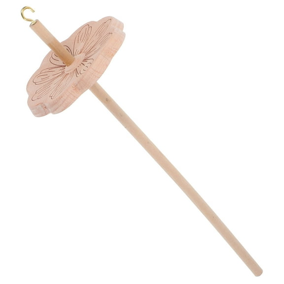 CIMAXIC Hardwood Wooden Yarn Winder with Threaded Spindle for Smooth Yarn Making