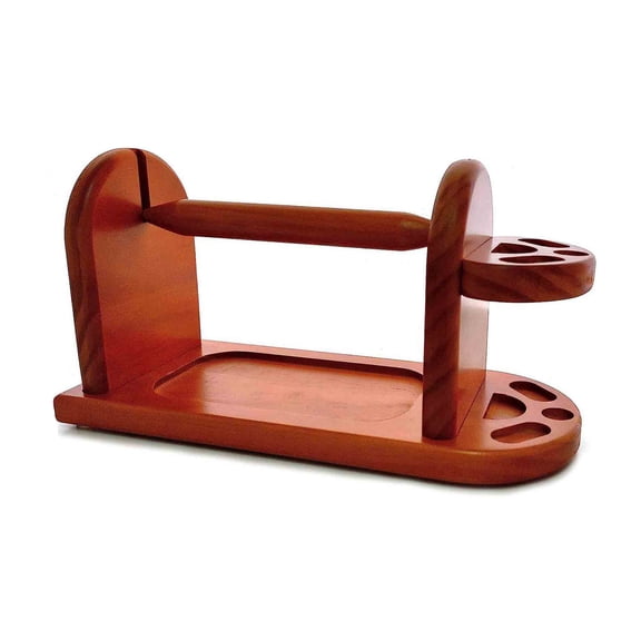Wooden Yarn Winder with Storage Slots and Smooth Spin for Knitting and Sewing Enthusiasts Durable, Eco-Friendly, Easy Assembly, Keeps Workspace Tidy