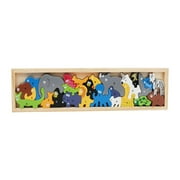 Wooden balance block Educational logical Wood Stacking Block for Pretend Play Animal