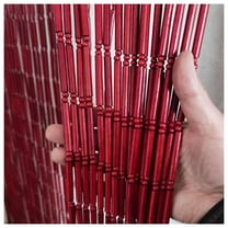 Wooden bead curtain, bamboo curtain, retro wooden natural bead curtain, handmade hanging bead door blinds, for bedroom, living room, balcony door
