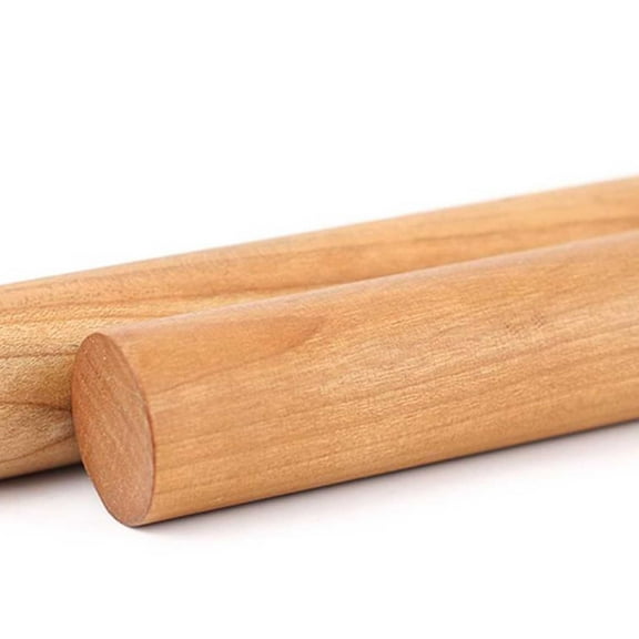 Wooden clothes rail with bracket for hanging clothes, space-saving, robust closet rod, for windows, kitchen, closet and wardrobe