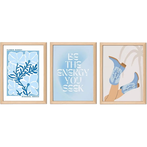 Wooden d Boho Sun Wall Art Set of 3 Abstract Sunshine Canvas Prints Morden Bohemian Posters Neutral Home Decor Minimalist Geometric Line Painting Picture for Living Room Bedroom12x16in