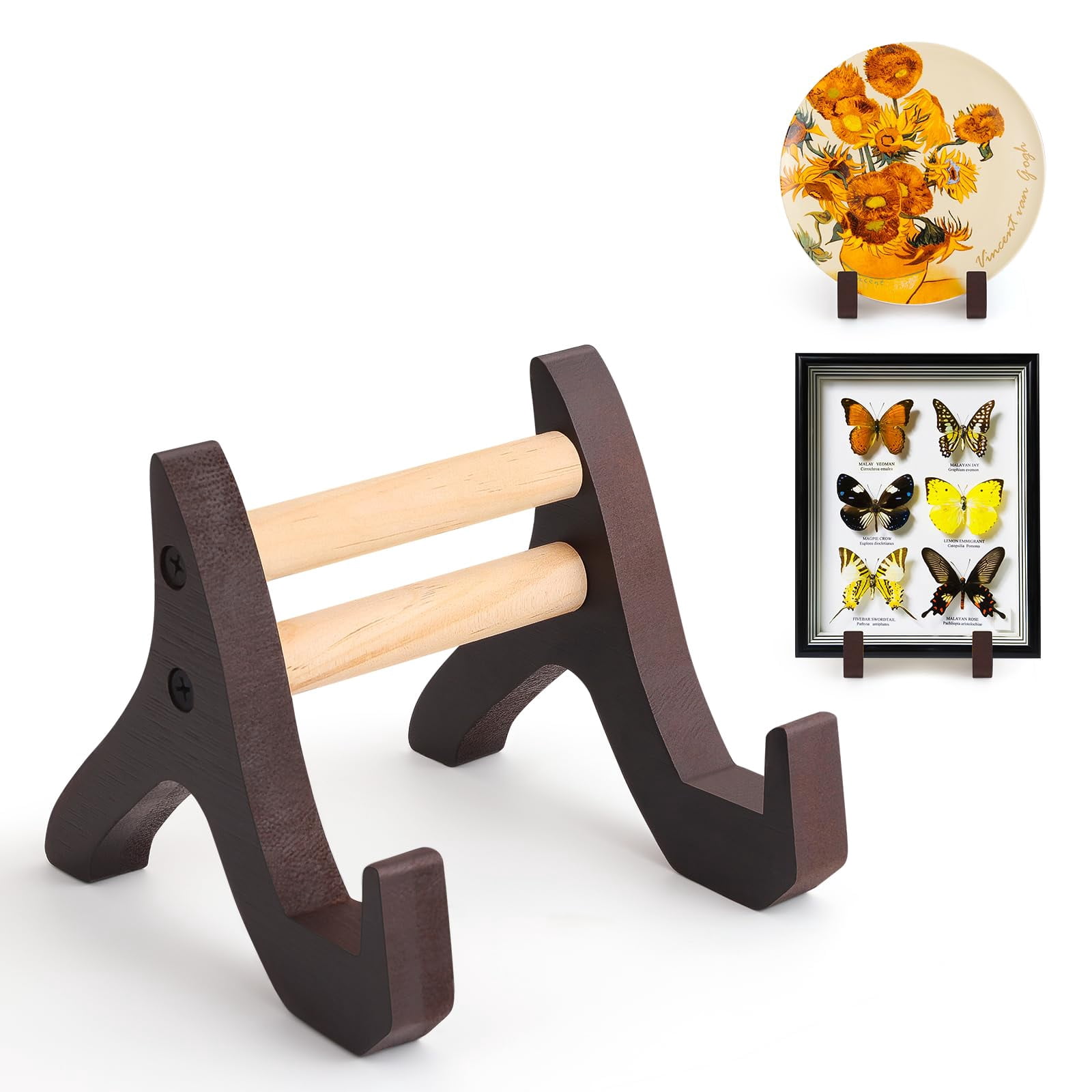 Wooden display stand, desktop wooden drawing board stand, wooden ...