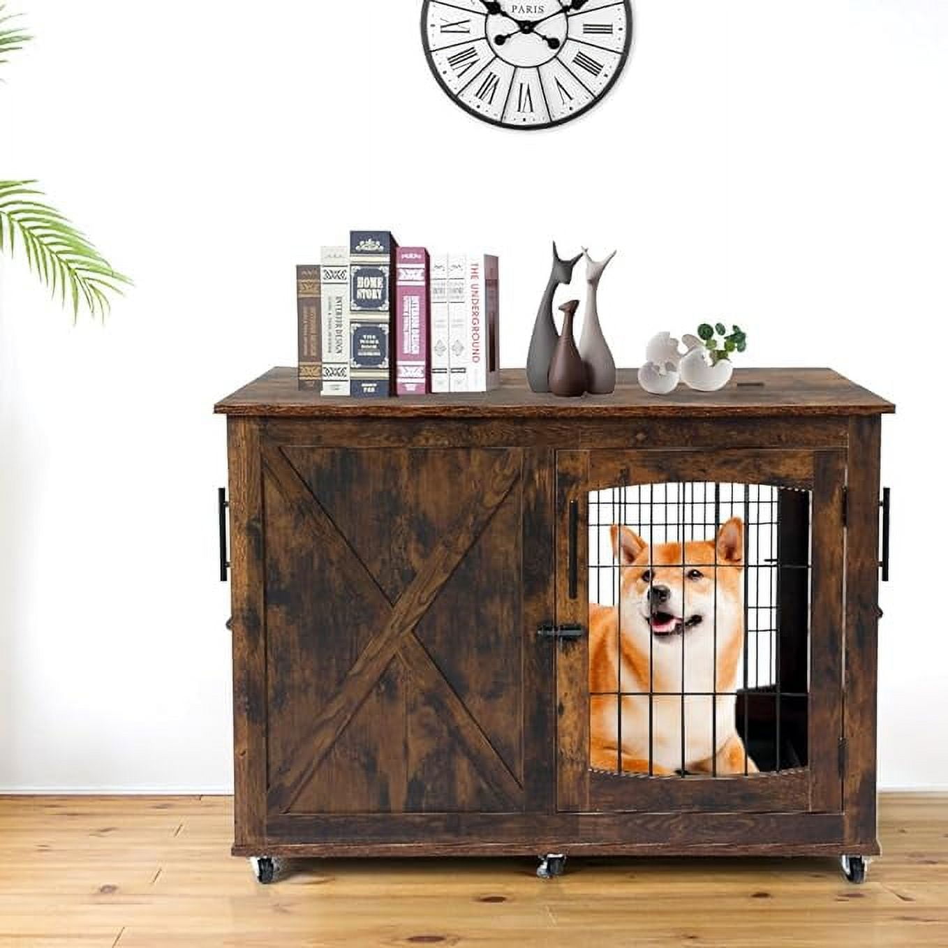 Wooden dog crates, Pallet Dog Crates with Partitions, Dog Crate
