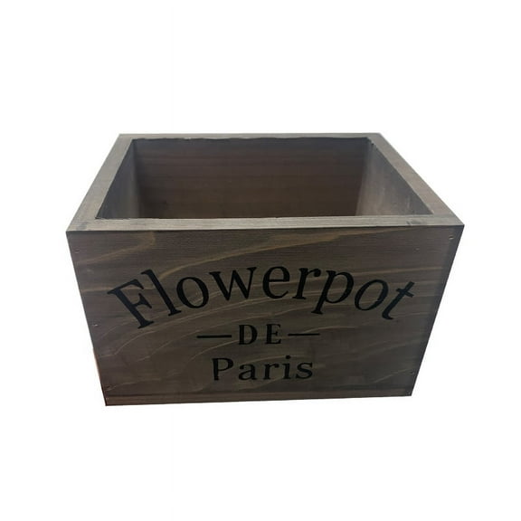 Wooden flower pot wood rectangle planter