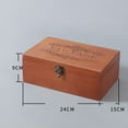 thumbnail image 1 of Wooden lockable storage box desktop storage box solid wood storage box, 1 of 7