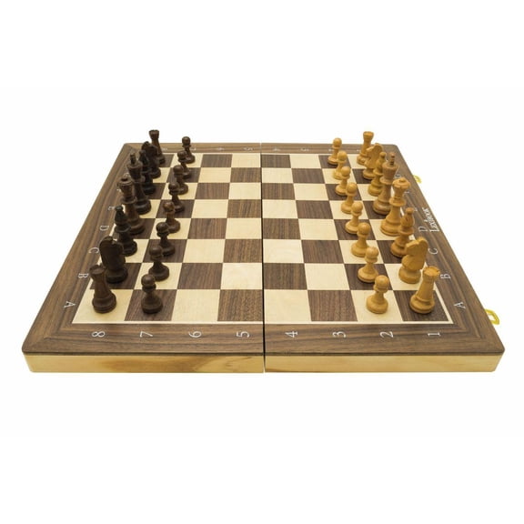 Lexibook Chessman Giant Wood Pro Foldable Magnetic Chess Set