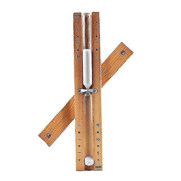 Wooden sauna Hourglass Wall-mounted Rotating 15min Sandglass Clock Timer-Pink