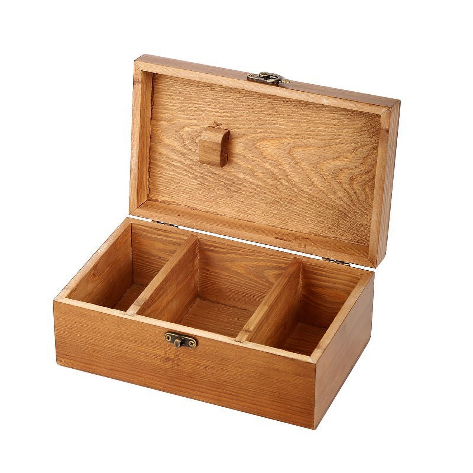 Solid wood sewing box