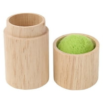 Wooden sewing needle and thread spool, Wooden Sewing Needle Holder Pincushion Portable Pin Holder Wood Sewing Storage Case Pin Cushion and Lid for Stitching Hand Crafts Knitting Women