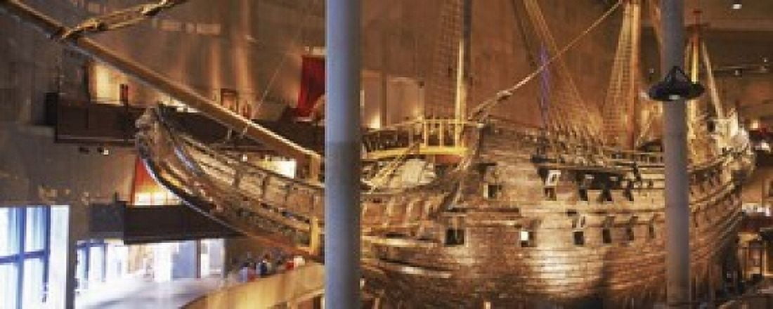 Wooden ship Vasa in a museum Vasa Museum Stockholm Sweden Canvas Art - Panoramic Images (15 x 6)