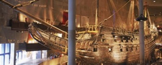 Wooden ship Vasa in a museum Vasa Museum Stockholm Sweden Canvas Art - Panoramic Images (30 x 12)