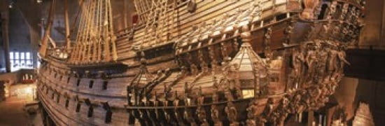 Wooden ship Vasa in a museum Vasa Museum Stockholm Sweden Canvas Art - Panoramic Images (36 x 12)