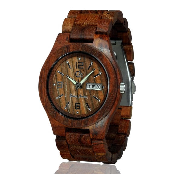 Wooden watch-Wood watch-Handmade watch - Wood craft - Wood art -wedding gift-Anniversary gift - Men's- Women's watch - Unisex watch- Personal Message Laser Engraving - Alpha I Series 2