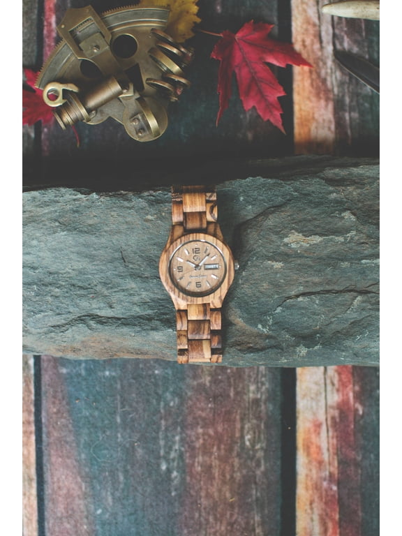 Wooden watch-Wood watch-Wood engraving-Custom watch- personalized watch -Handmade-Anniversary gift - Men's - Women's watch - Unisex watch- Personal Message Laser Engraving - Alpha IV Series 2