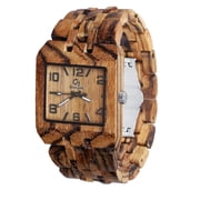 Wooden wristwatches for men- Fit wristwatch-Wood watch-wood craft- wood art-Christmas gift-Wedding -Anniversary gift - Mens watch Style Omega 3 Series 2 Zebrawood