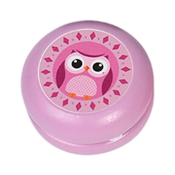 Wooden yo Beginner for Ages 6 and Up, Dual Sided Macaron Color Artwork, Instructions Included, Classic Yo