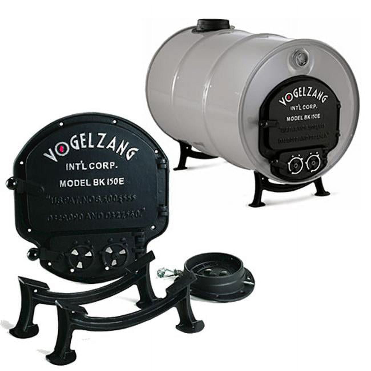 Woodeze 5VZBK150E Deluxe Barrel Stove Kit