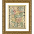 thumbnail image 1 of Woodford 26x32 Gold Ornate Wood Framed with Double Matting Museum Art Print Titled - Windham Connecticut Landowner - Woodford 1855, 1 of 4