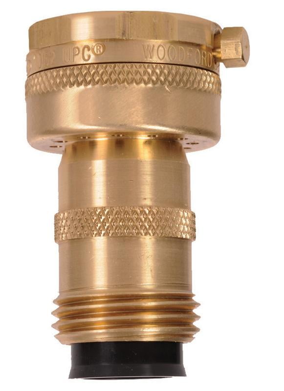 Woodford Double Check Vacuum Breaker with Anti-Siphon Protection in Brass - 50H-BR