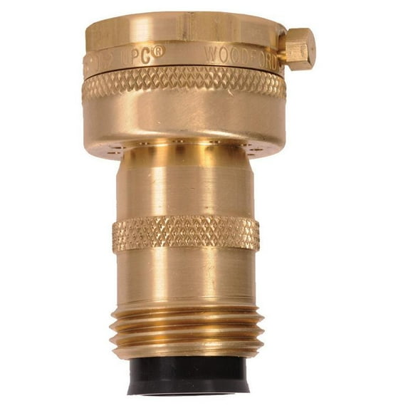 Woodford Double Check Vacuum Breaker with Anti-Siphon Protection in Brass - 50H-BR