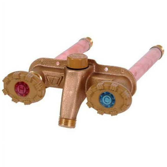 Woodford 10-Inch Freezeless Hot and Cold Wall Faucet with Anti-Siphon Protection - 22CP-10-MH