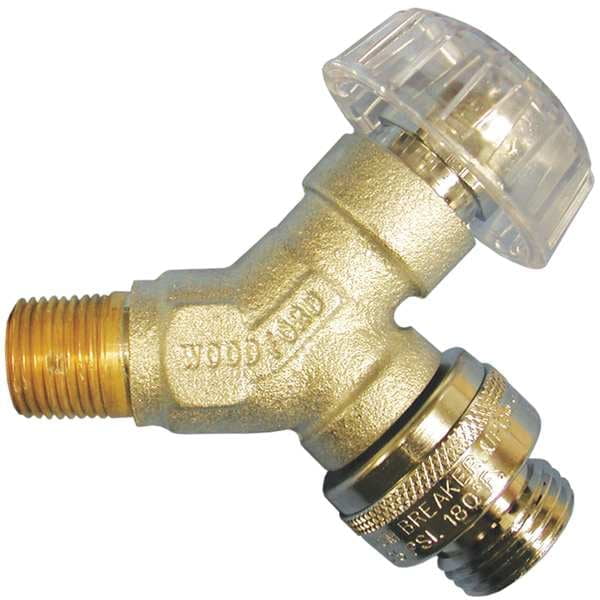 Brass and Chrome Wall Faucet Repair Kit with Clear Handle