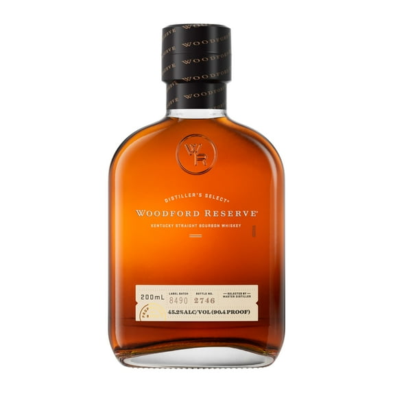 Woodford Reserve Kentucky Straight Bourbon Whiskey, 200 ml Bottle, 45.2% ABV