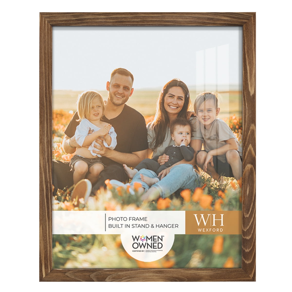 Woodgrain 11 in. x 14 in. Walnut Picture Frame