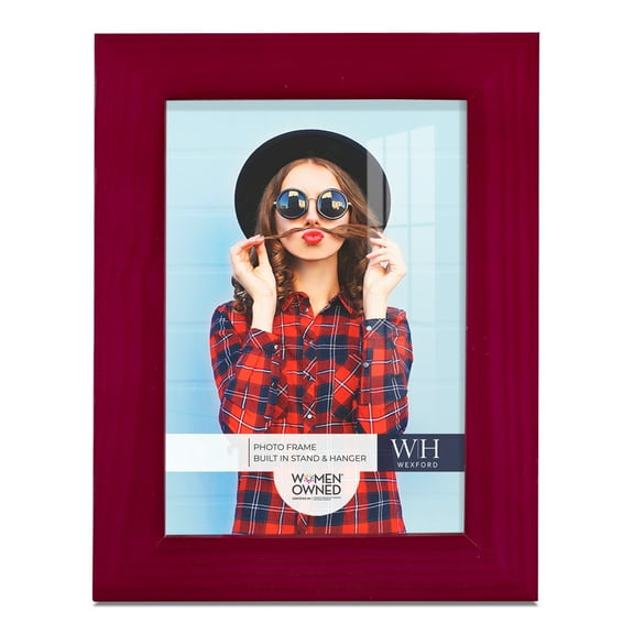 Woodgrain 3.5 in. x 5 in. Cherry Red Picture Frame
