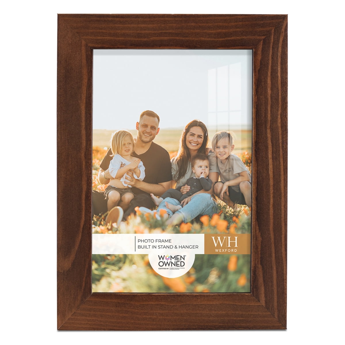 Woodgrain 4 in. x 6 in. Chestnut Picture Frame