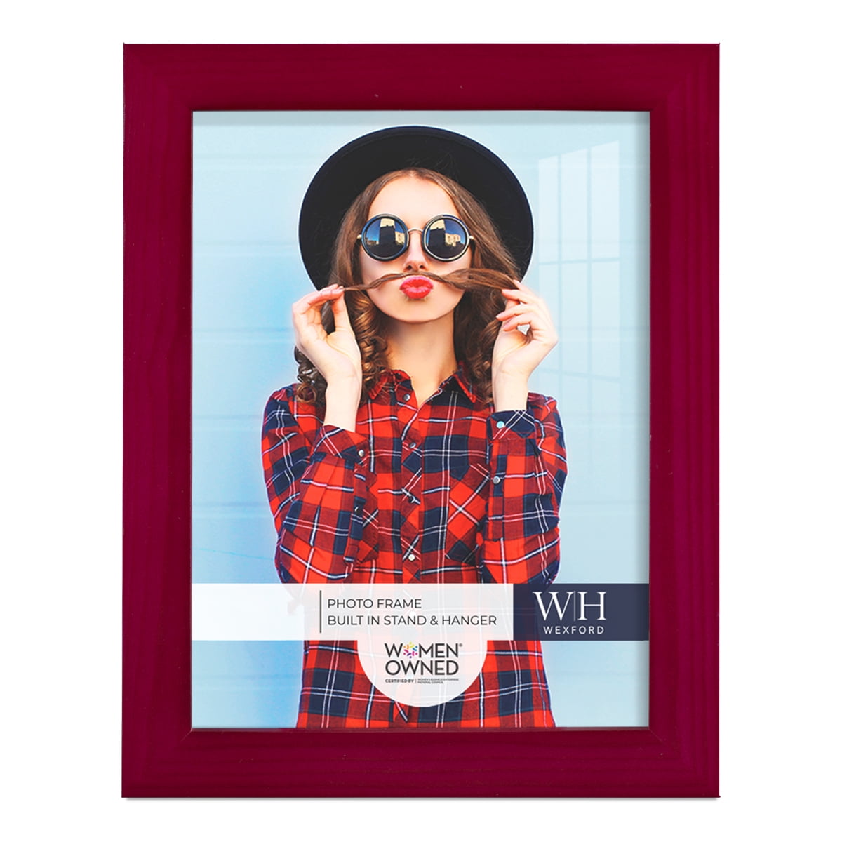 Woodgrain 6 in. x 8 in. Cherry Red Picture Frame
