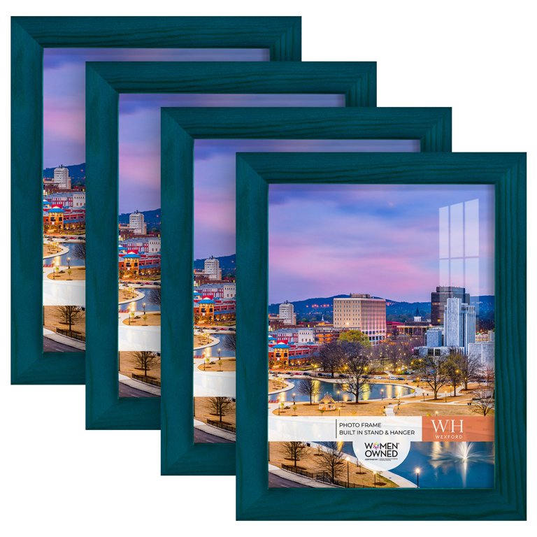 Wexford Home Woodgrain 6x8 Ocean Blue Picture Frame Set