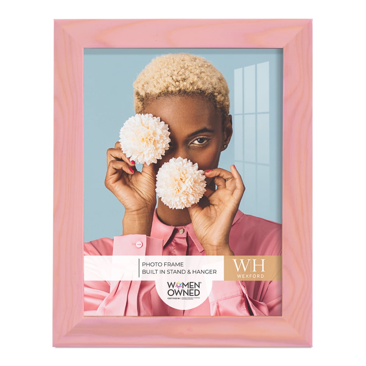 Woodgrain 6 in. x 8 in. Sunset Pink Picture Frame
