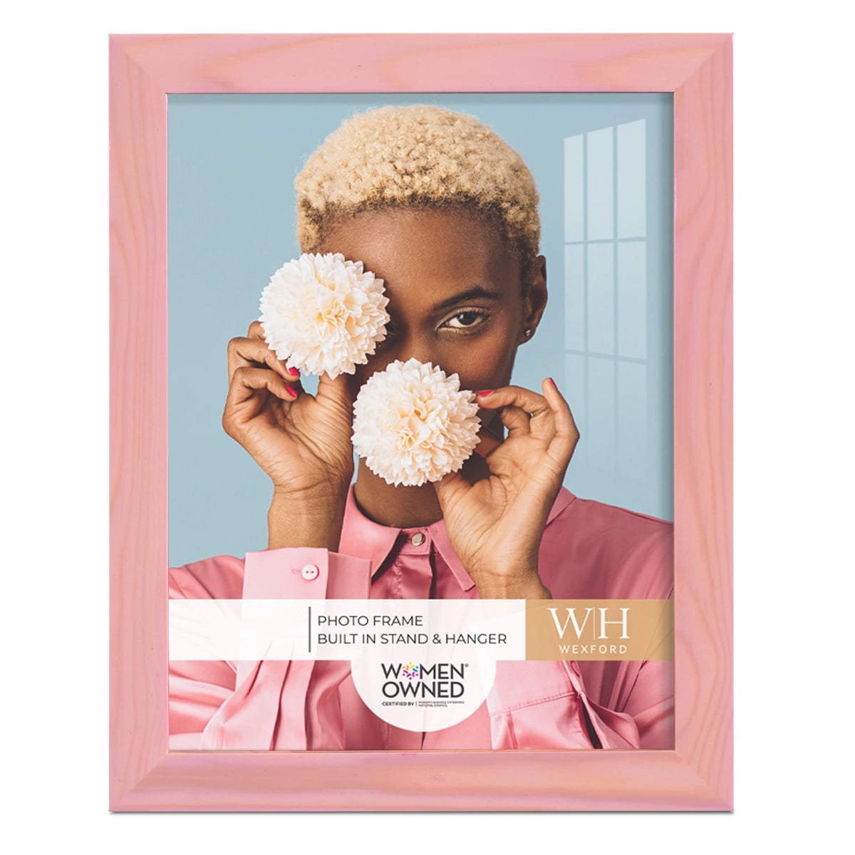 Woodgrain 8 in. x 10 in. Sunset Pink Picture Frame