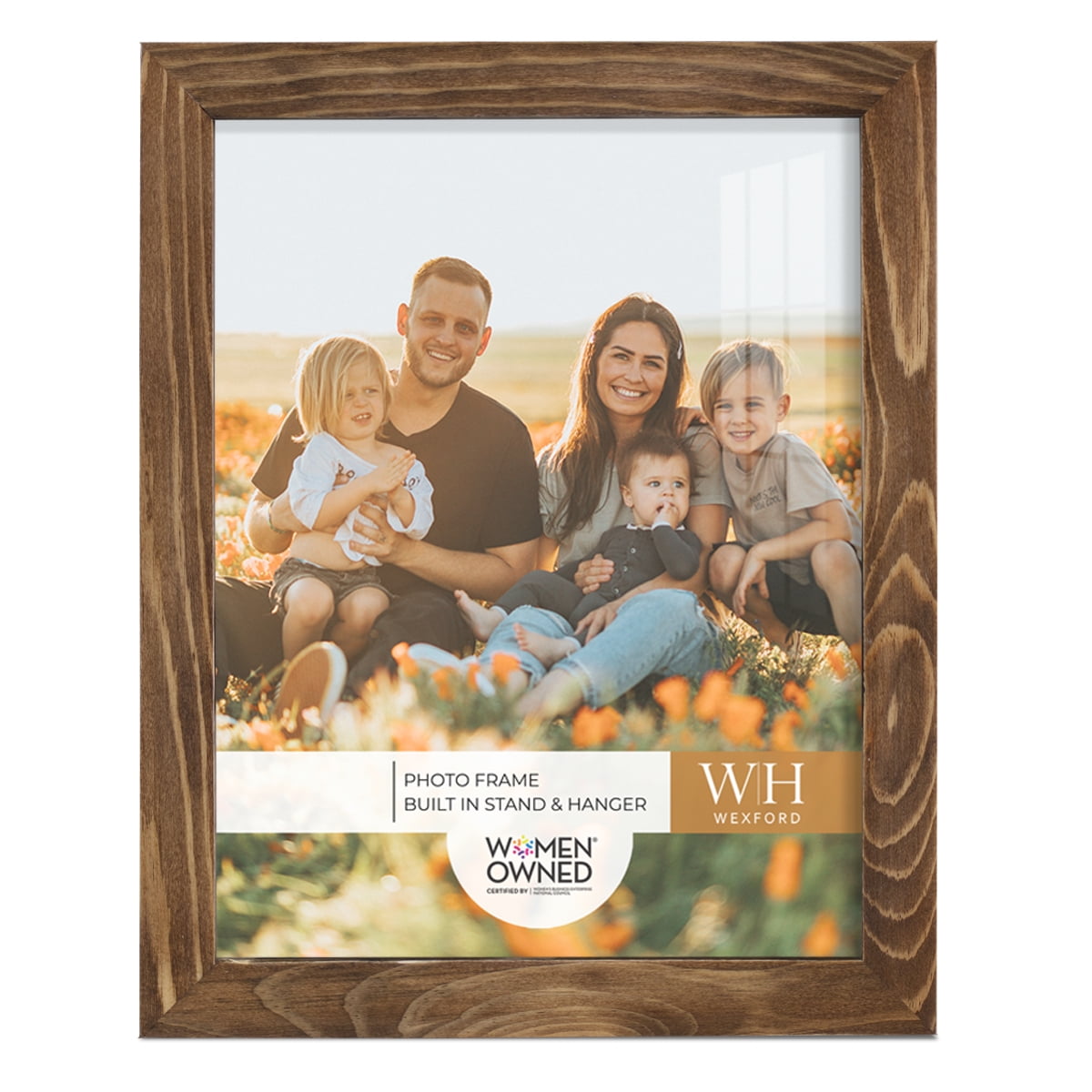 Woodgrain 8 in. x 10 in. Walnut Picture Frame