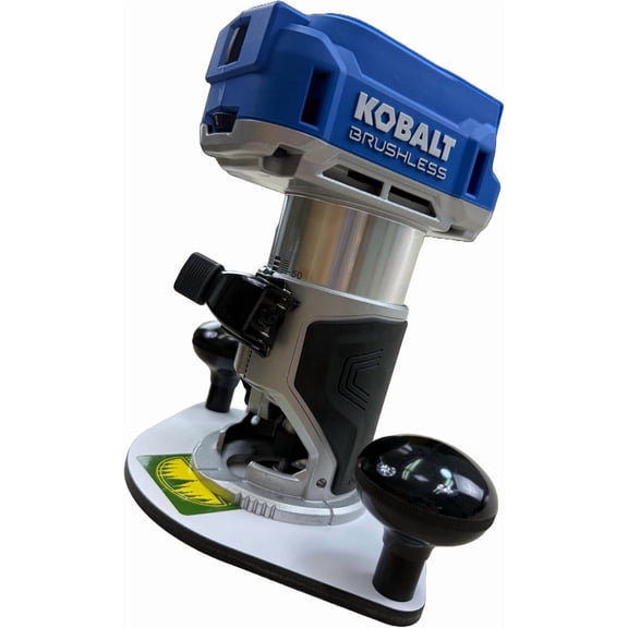 Woodhaven 8391 Trim/Compact/Palm Router Baseplate w/ 2" Bit Hole for KOBALT 24V Router Durable Solid White Phenolic, w/Hardware Made in the USA