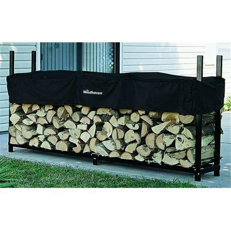 Woodhaven 96WRC 8 Foot Woodhaven Firewood Storage Rack With Standard Cover Walmart