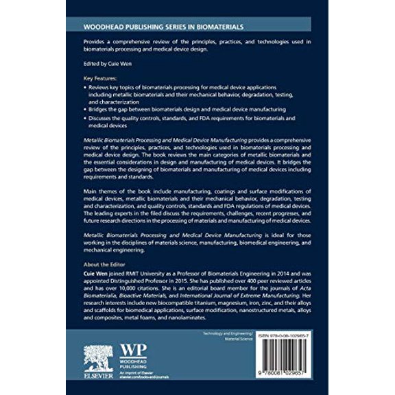 Pre-Owned Metallic Biomaterials Processing and Medical Device Manufacturing