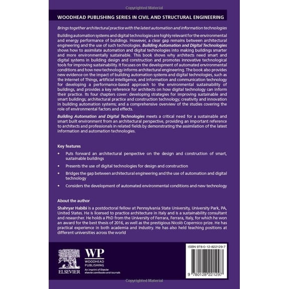 Pre-Owned Building Automation and Digital Technologies (Woodhead Publishing Series in Civil and Structural Engineering) [Paperback] Habibi, Shahryar
