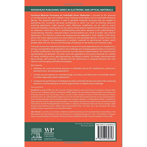 Pre-Owned Woodhead Publishing Electronic and Optic Functional Materials Processing for Switchable Device Modulation, (Paperback)