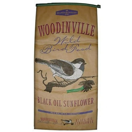 Woodinville 71137 Black Oil Sunflower Seed - 40-Pound