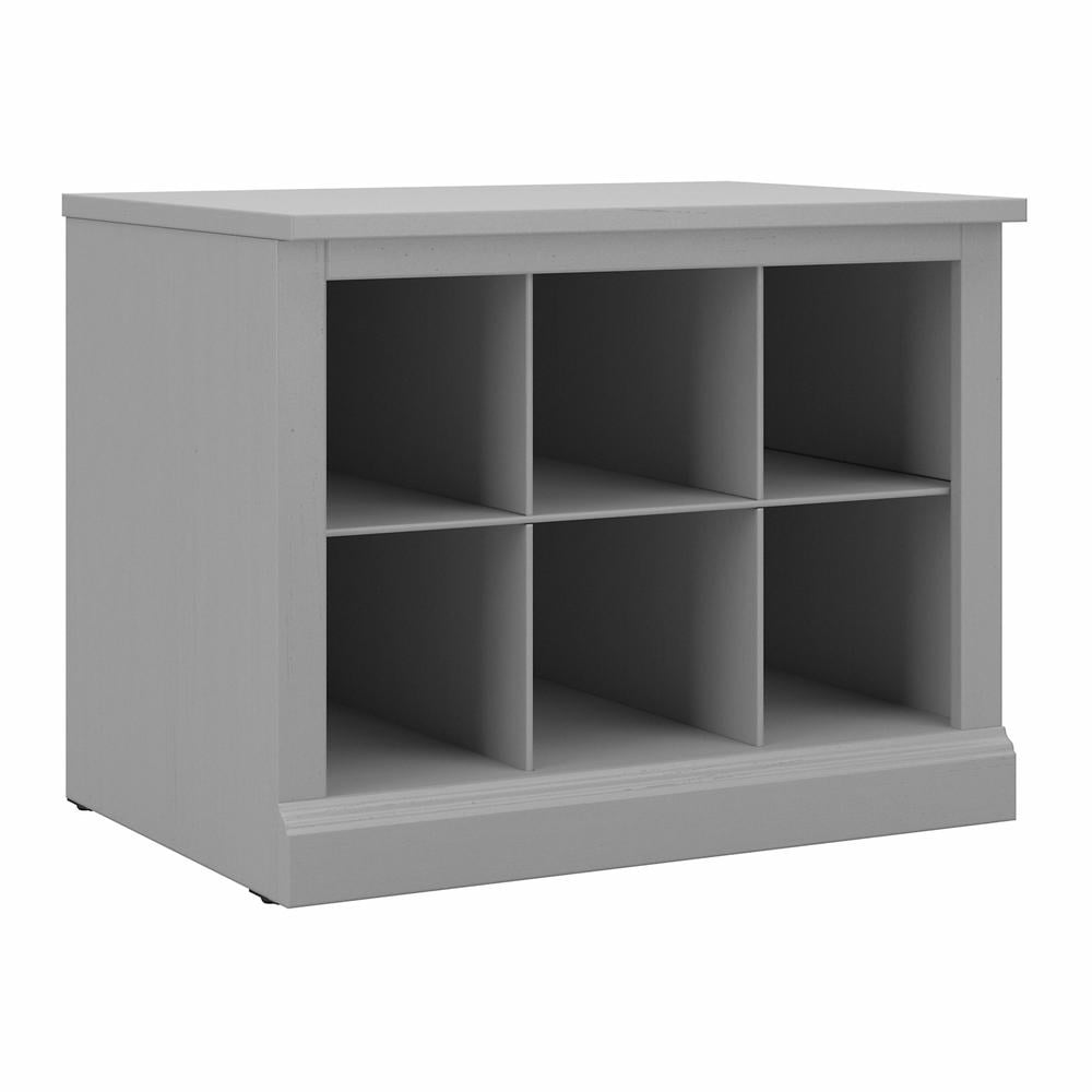 Cape Cod Gray Engineered Wood Entryway Shoe Storage Bench