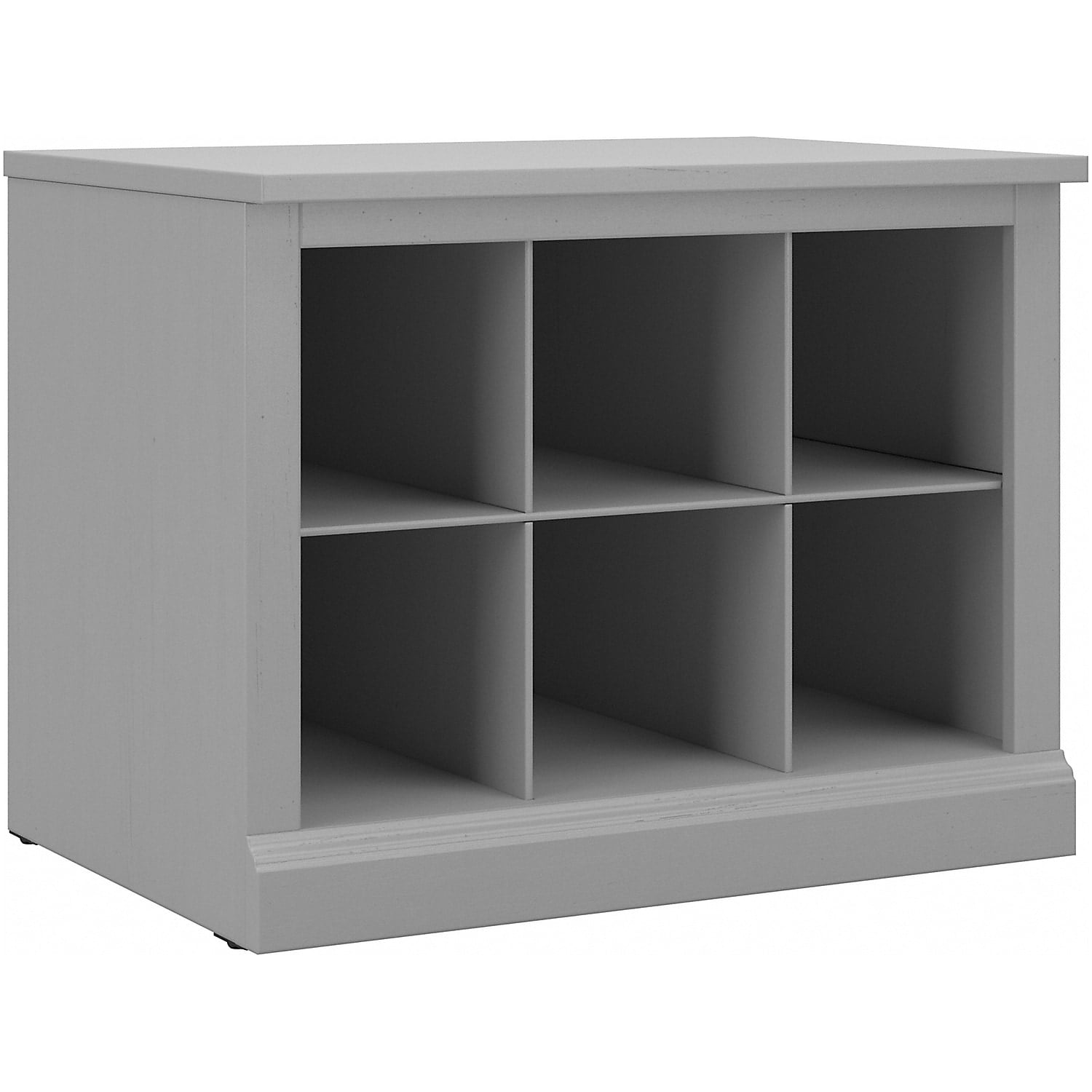 Cape Cod Gray Engineered Wood Entryway Shoe Storage Bench