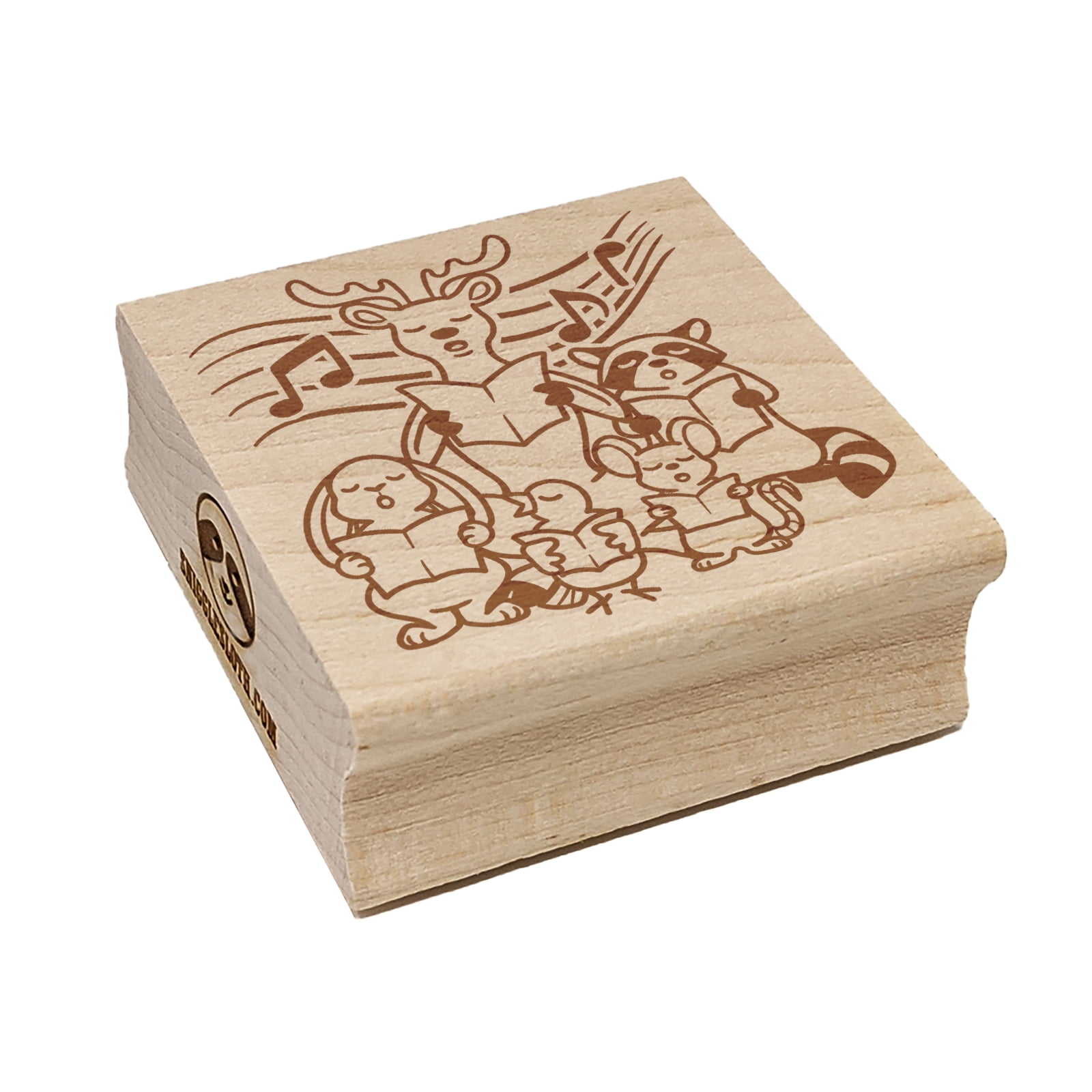 Sniggle Sloth Lop-Eared Bunny Rabbit Rubber Stamp - 1.75 Inch Square Craft Stamp For Cards, Journals, DIY